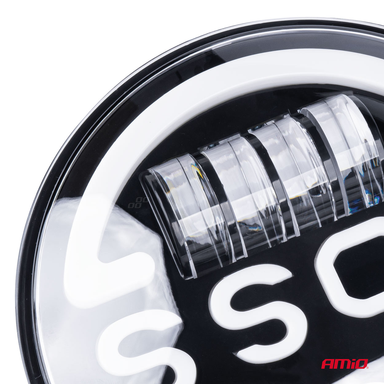 Lampa Suplimentara LED pentru Vehicule Off-Road, ATV, SSV, cu inscriptie "BOSS" si functii: Faza Lunga, Faza Scurta, Semnalizare, Pozitie, tensiune alimentare 9 - 36V, diametru Ø170 mm - imagine 10