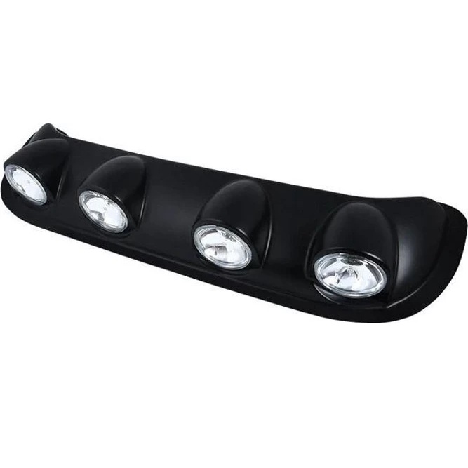 Ansamblu format din 4 proiectoare cu becuri H3 cu halogen, montaj pe plafon sau capota, alimentare 12V, lungime 100cm, destinat vehiculelor Off-Road - imagine 2